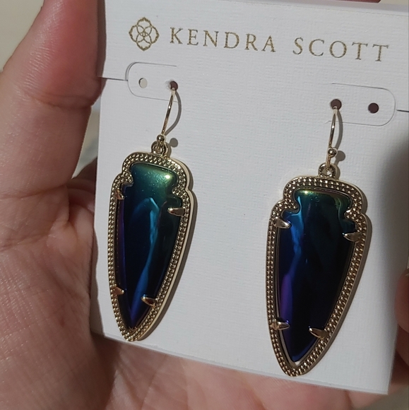 Kendra Scott Black Iridescent Sky Earrings - Picture 2 of 4